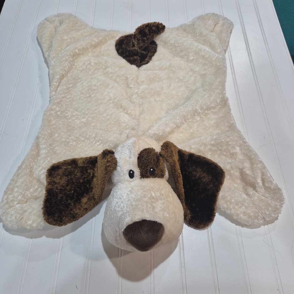 Baby Gund Red Envelope Blanket Puppy Dog Beige Brown Soft Plush Lovey